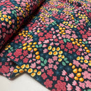 Swafing Jersey Stoff Fleurs by Leusemia Blumen blau