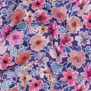 Poppy feine Baumwolle Stoff Blumen lila