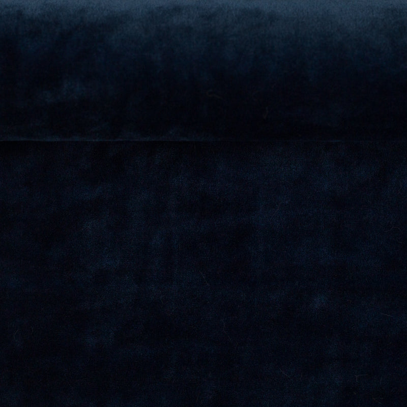 Swafing Kelz Nicki Samt Stoff mit Elasthan blau