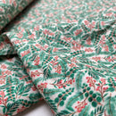 Baumwolle Weihnachten Stoff grün Swafing Holly Jolly