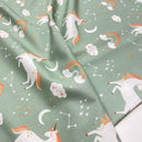 Baumwolle Stoff  Einhorn mint Swafing Timu