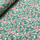 Baumwolle Weihnachten Stoff grün Swafing Holly Jolly