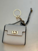 Anhänger für Tasche oder Schlüssel Handtasche Candy chic weiß