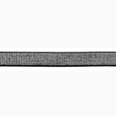 Veno elastisches Band Gummi 20mm silber auf schwarz