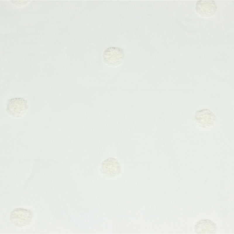 Baumwolle Voile Dots Stoff weiß