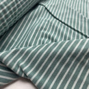 Jersey Stoff Streifen petrol mint