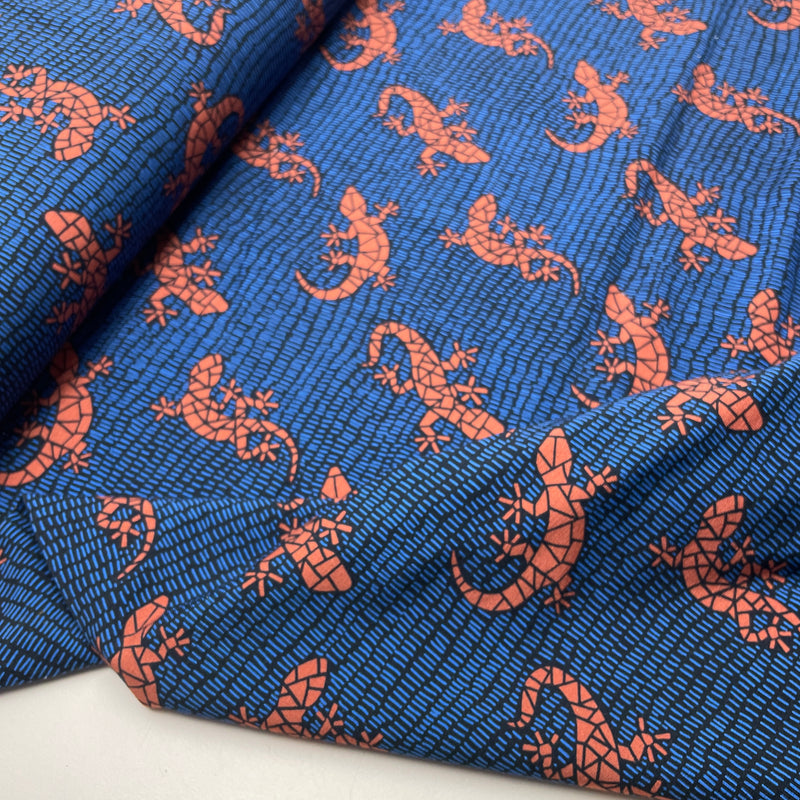 French Terry Sweat Stoff Lizards by Käselotti