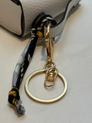Anhänger für Tasche oder Schlüssel Handtasche Candy chic weiß