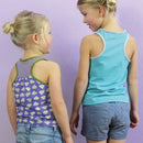 Papierschnittmuster Schnittreif Hennie Mädchen Top mit sportlichem Rücken Kinder