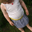 Papierschnittmuster Schnittreif Antje Jerseyrock mit Kellerfalten Kinder