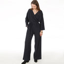 Papierschnittmuster Studio Schnittreif Jumpsuit mit Wickeloptik Frau Zita