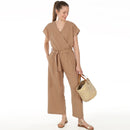 Papierschnittmuster Studio Schnittreif Jumpsuit mit Wickeloptik Frau Zita