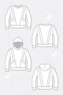 Papierschnittmuster Pattydoo Hoodie & Sweatshirt Hailey