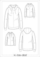 Papierschnittmuster Kibadoo MAelice Hoodie