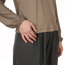 Papierschnittmuster Studio Schnittreif Frau Yelda Longsleeve mit Schleife & Materialmix