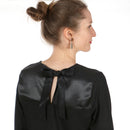 Papierschnittmuster Studio Schnittreif Frau Yelda Longsleeve mit Schleife & Materialmix