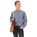 Papierschnittmuster Schnittreif Frau Lana elegante Bluse mit Rüschenkragen