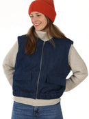 Papierschnittmuster Schnittreif Frau Bora gefütterte Weste mit Gummibund