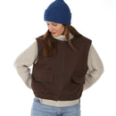 Papierschnittmuster Schnittreif Frau Bora gefütterte Weste mit Gummibund