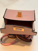 Anhänger für Tasche oder Schlüssel Handtasche Candy chic altrosa