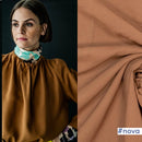 Fibre Mood Tencel Webware Stoff uni braun