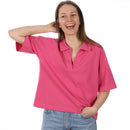 Papierschnittmuster Schnittreif lässiges Poloshirt Frau Hardi