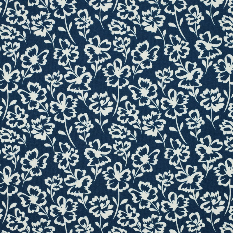 Soft Sweat Blumen blau Poppy Design