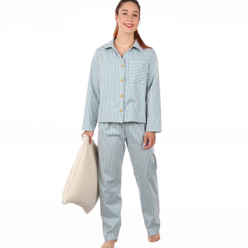 Papierschnittmuster Studio Schnittreif Pyjama Frau Hilda