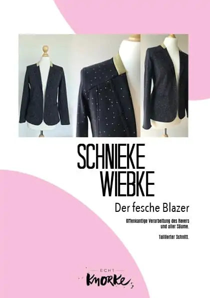 Papierschnittmuster Echt Knorke Schnieke Wiebke Blazer