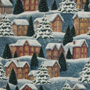 Swafing Winterberg Canvas Stoff Winter blau