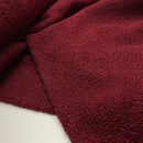 Teddy Boucle Plüsch Stoff Jackenstoff mit Fleeceabseite bordeaux