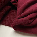 Teddy Boucle Plüsch Stoff Jackenstoff mit Fleeceabseite bordeaux