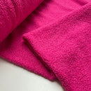 Teddy Boucle Plüsch Stoff Jackenstoff mit Fleeceabseite pink