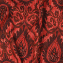 Viskose Stoff mit Stretchanteil Webware Paisley Muster rostbraun