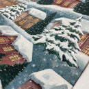 Swafing Winterberg Canvas Stoff Winter blau