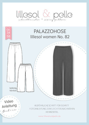Papierschnittmuster Lillesol & Pelle No. 82 Palazzohose