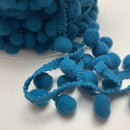 Pompom Borte 15 mm petrol