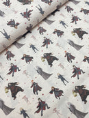 Baumwolle Stoff Harry Potter beige