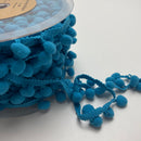 Pompom Borte 15 mm türkis