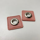 Veno Ösen Patches für Kordeln Lederimitat hellrosa