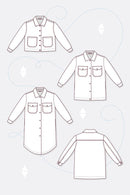 Papierschnittmuster Pattydoo Fiona Hemdbluse