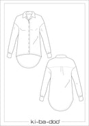 Papierschnittmuster Kibadoo Boyfriend Bluse