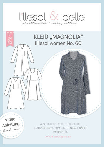 Papierschnittmuster Lillesol & Pelle No. 60 Magnolia Kleid