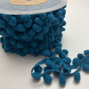 Pompom Borte 15 mm petrol