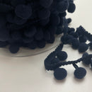Pompom Borte 15 mm dunkelblau