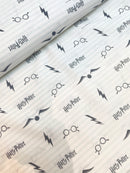 Baumwolle Stoff Harry Potter weiß