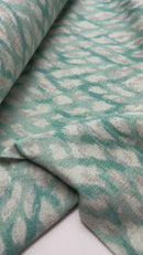 Leinen Jersey Stoff Muster grün