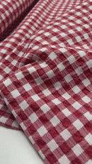 Fibre Mood Seersucker Stoff rot