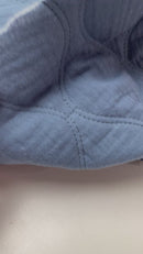 Jacken Doubleface Musselin Stepp Stoff Stepper blau