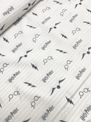 Baumwolle Stoff Harry Potter weiß